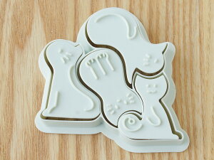 小さな座っている猫 銅 クッキーカッター 猫 クッキー型 おしゃれ