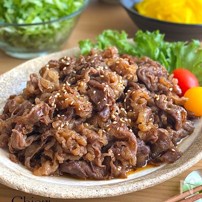 お弁当☆牛こま辛旨スタミナ焼き☆カフェ飯 by 元外交官夫人のレシピクックパッド簡単おいしいみんなのレシピが392万品