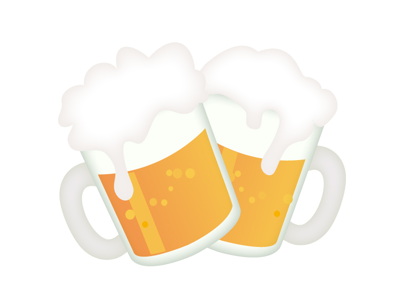 ビールと猫かわいいフリーアイコン・イラストの無料素材サイトフリーペンシル