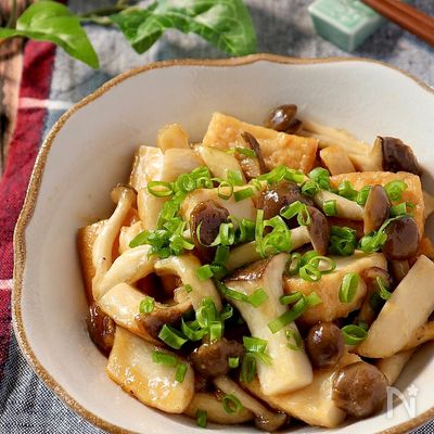 きのこのねぎ塩炒め