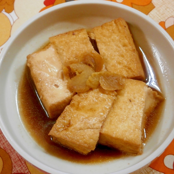 調味料1つ☆厚揚げと青梗菜の生姜煮☆夕食 by 元外交官夫人のレシピクックパッド簡単おいしいみんなのレシピが392万品