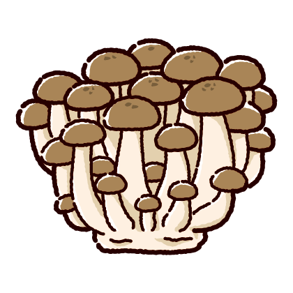 しめじフリーイラスト素材集 てがき