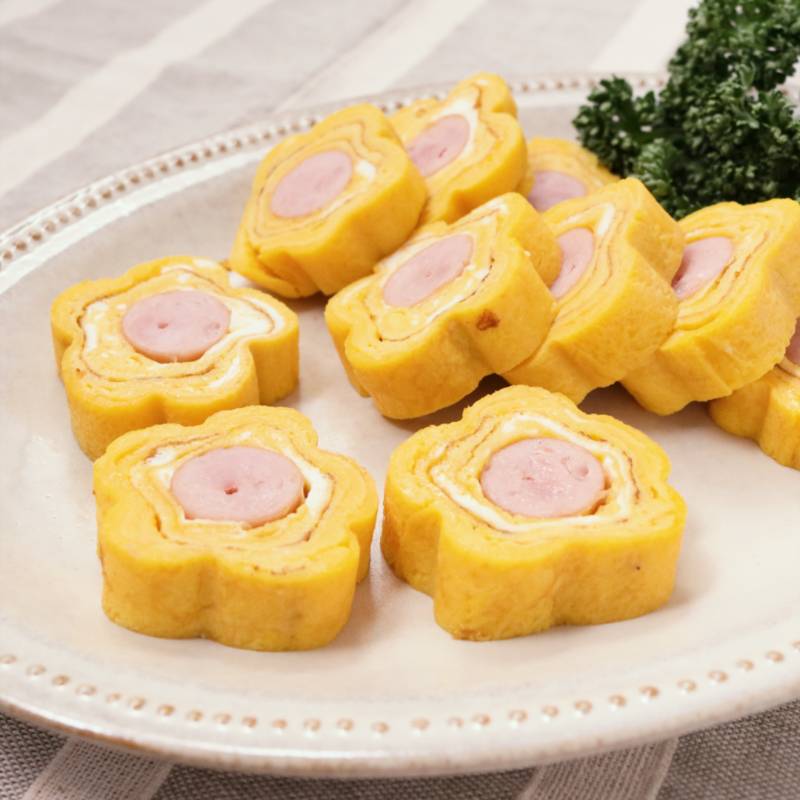 可愛い卵焼きのレシピお弁当の可愛い玉子焼きTikTok料理動画