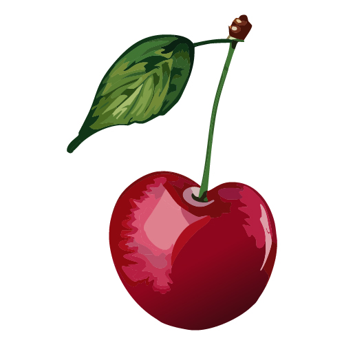 美味しいさくらんぼ のかわいいイラスト - ホビヲノエ