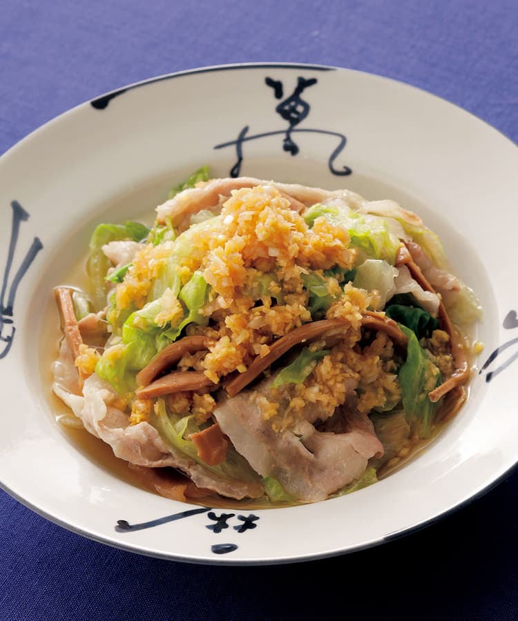 香味だれで食べる!豚肉のもやしレタス蒸しぐっち夫婦のオフィシャルレシピサイト -レシピブック オンライン