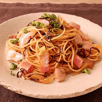 混ぜるだけ！ツナと塩昆布の和風パスタ