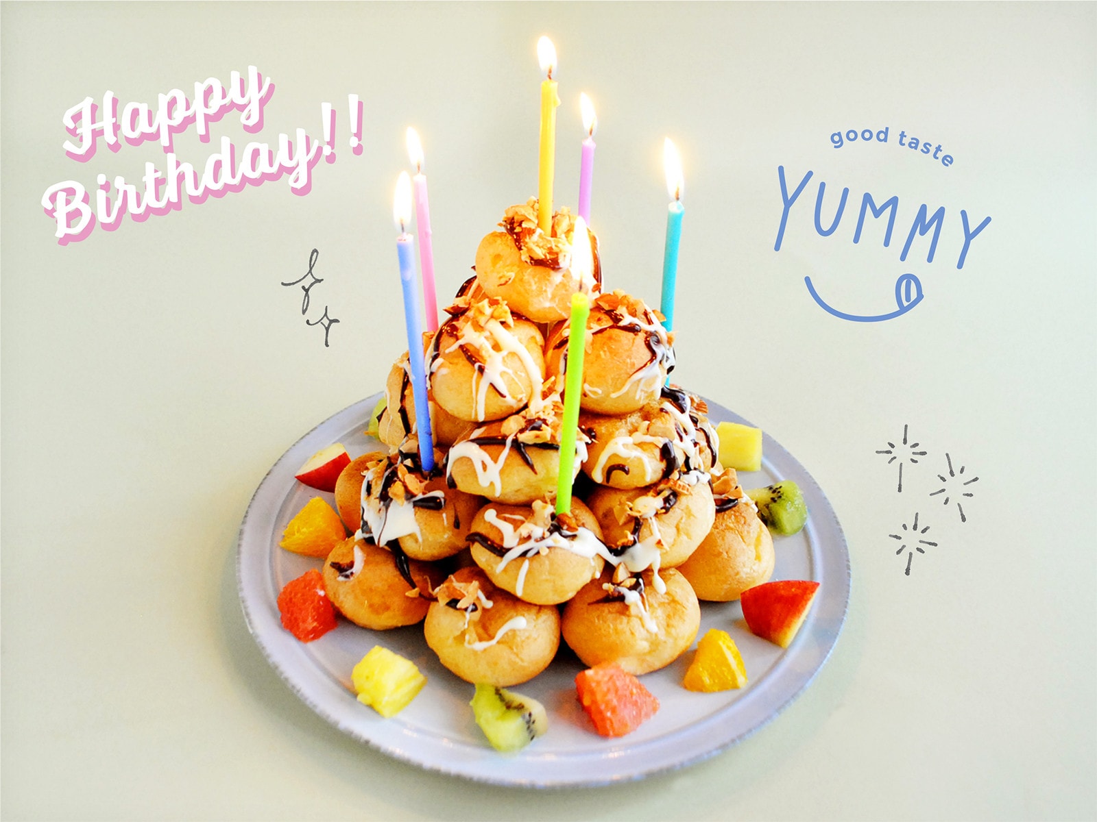 節分・シュークリームを鬼っぽく簡単デコ！ 用意するものは4つだけ！手軽なのにかわいく仕上がるアレンジ方法を拝見♪ 季節のおやつ・アラフォーママのリアルアイデアLEE