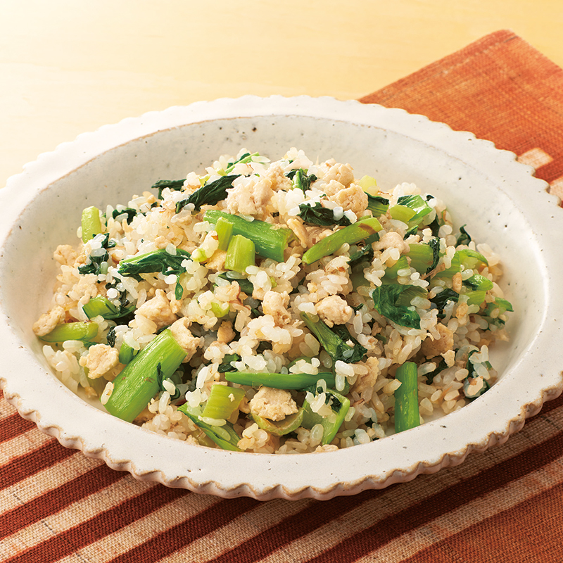 小松菜混ぜご飯レシピ紹介JA新潟かがやき