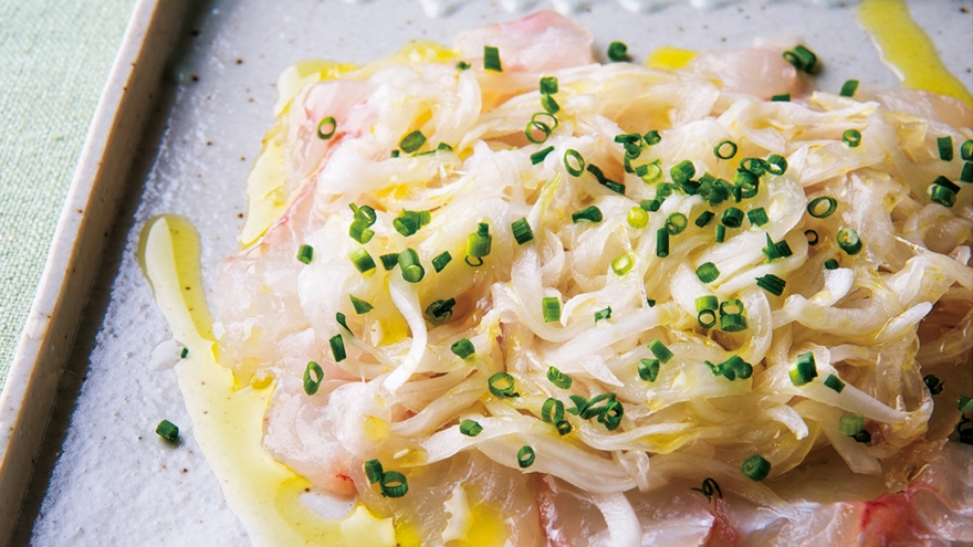 鯛の和風カルパッチョ