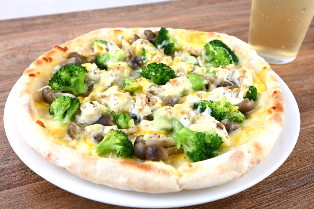 4種のきのこのバゲットピザOlive Oil Life オリーブオイルライフ