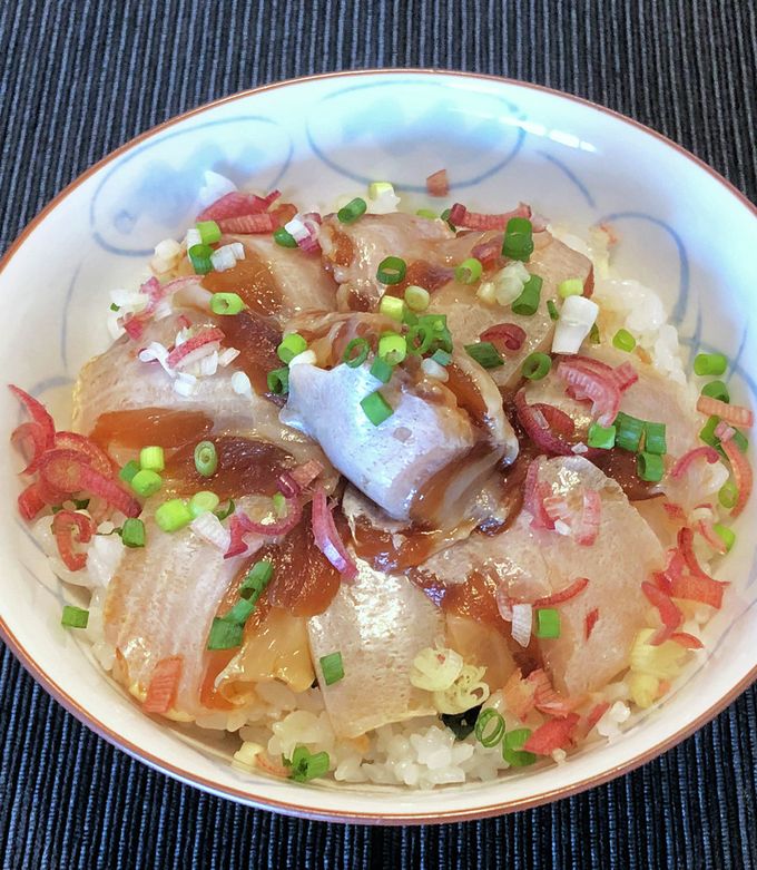 ヒラメ漬け丼 みなと食堂 レシピTikTok