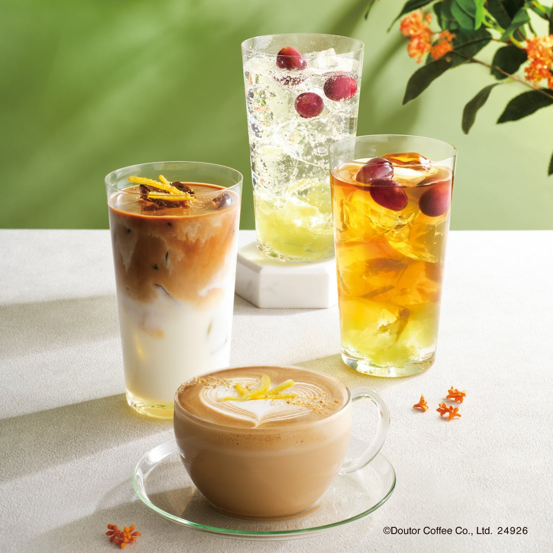 秋を楽しむ新商品 金木犀の華やかな香りのドリンクや芋、栗を使ったスイーツやフード等 エクセルシオール カフェで9月26日より発売株式会社ドトールコーヒーのプレスリリース