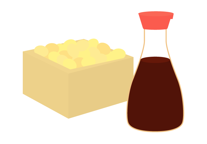 醤油のフリーイラスト - 醤油差し、かける・ボトル - チコデザ