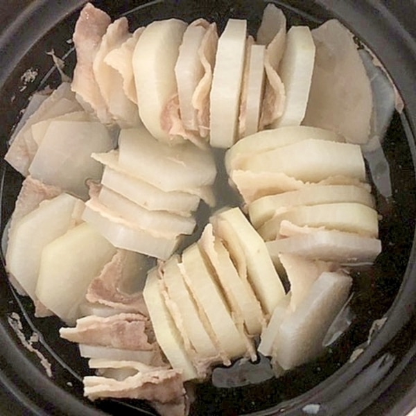 1本使い切りレシピ♪ 大根のうま塩鍋