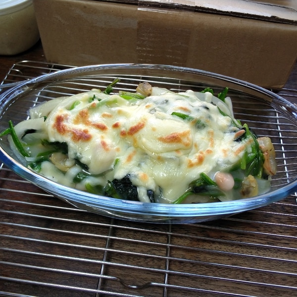 「シーフードとかぶのフライパングラタン」の献立