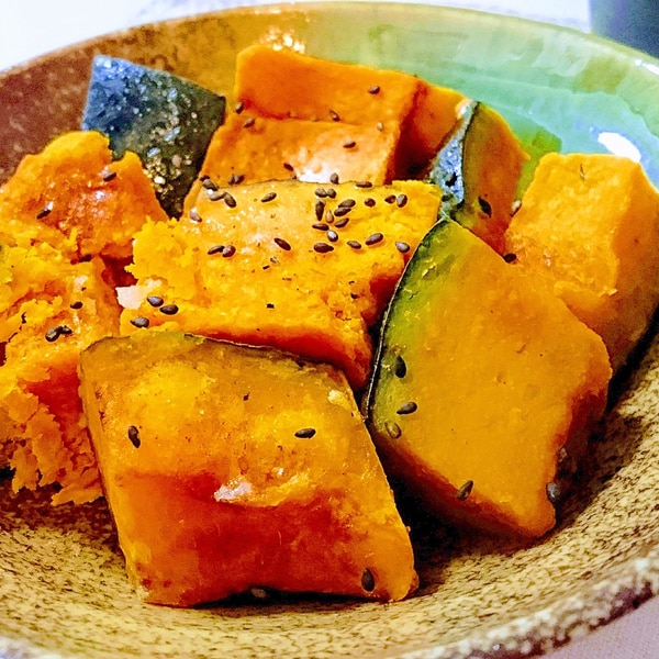 冷凍しても美味しい！電子レンジで簡単、かぼちゃの煮物のレシピ