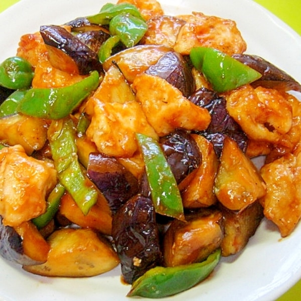 なすのケチャップチーズ焼き