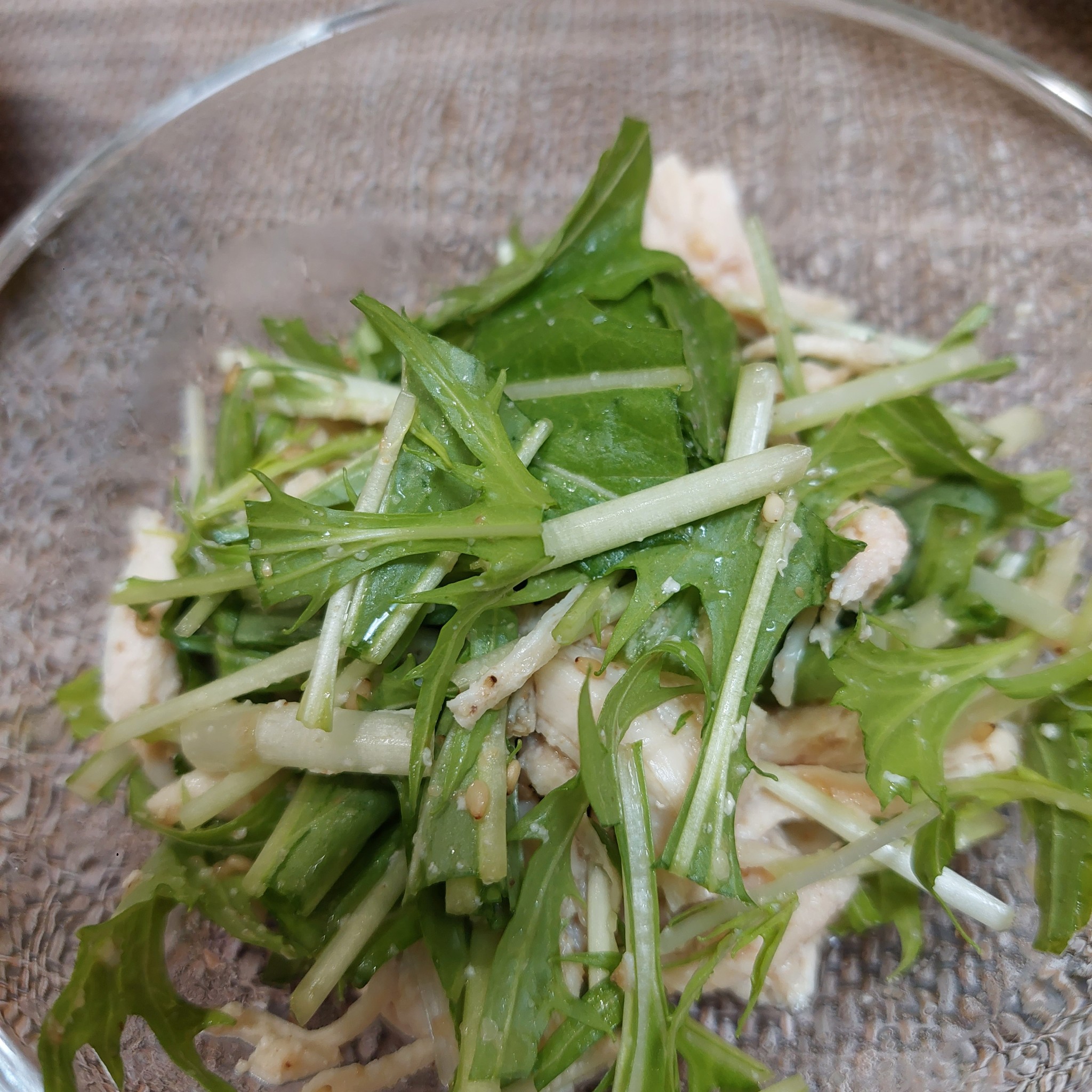 ささみと水菜のレモンサラダの作り方サラダレシピ