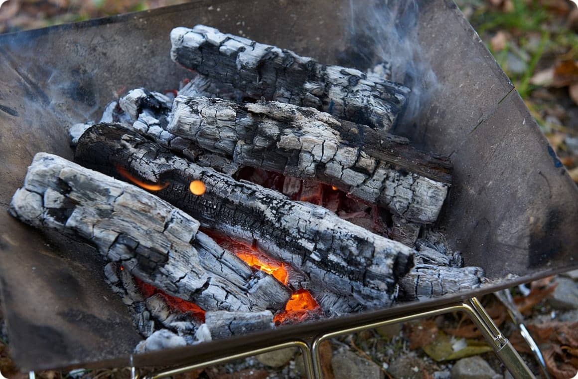 バーベキューで焼きいも