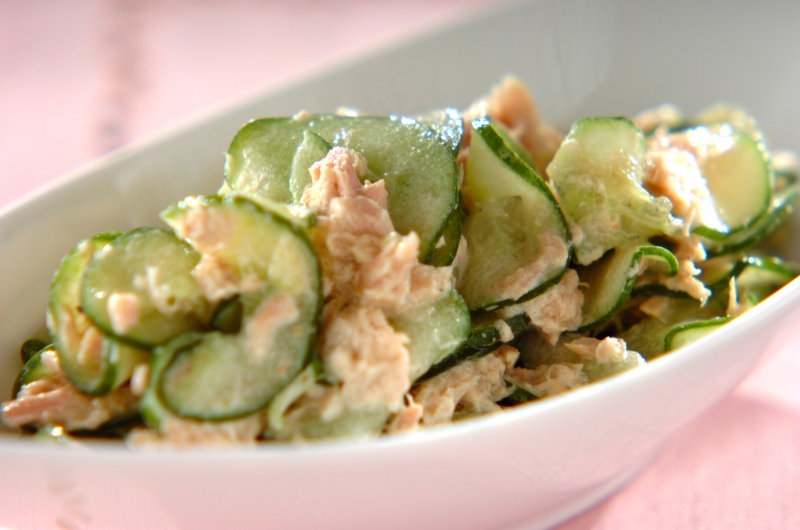 あっという間に完成！ たたききゅうりとツナの甘酢和え