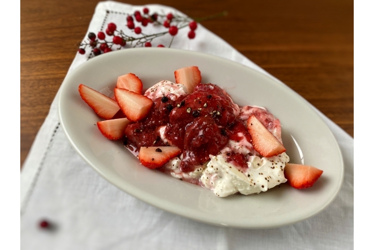 レモン風味いちごのコンポート