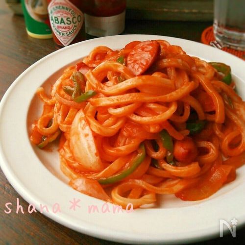 ★もっちり濃厚！ナポリタンうどん★