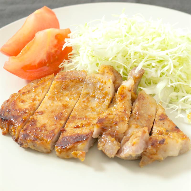 やみつき 豚の塩麹生姜焼き