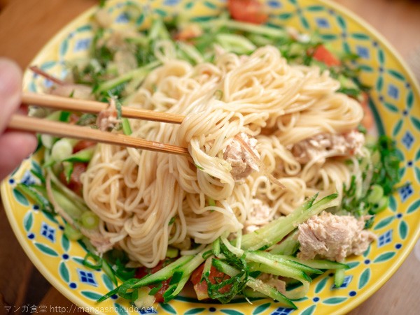 何食べ トマトとツナのぶっかけそうめん 作ってみた - ありふれた溢れ出る感想ブログ
