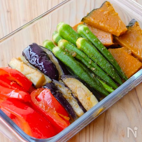 献立いろいろつゆで！冷やしてもおいしい夏野菜の焼きびたし