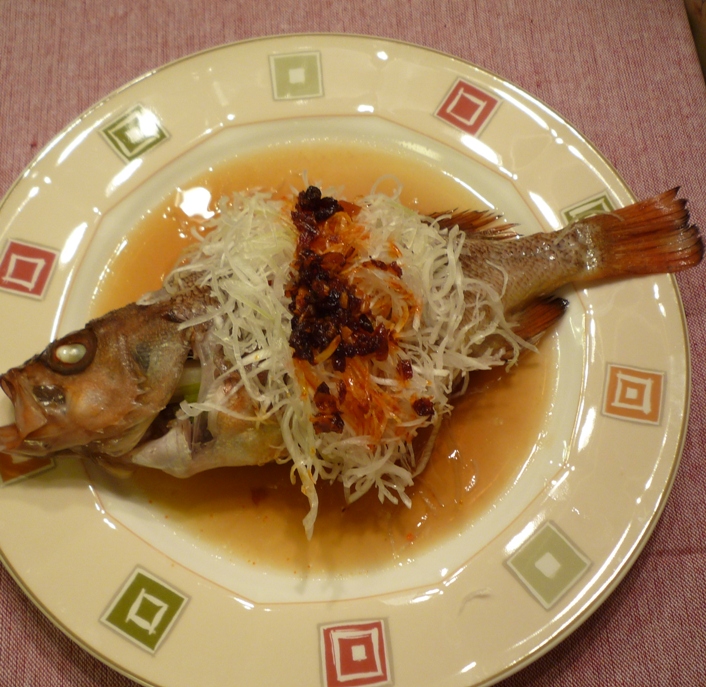 簡単中華風蒸し魚 清蒸魚