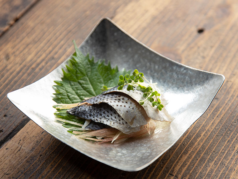 鰆の酢〆: 釣りバカ男の手料理