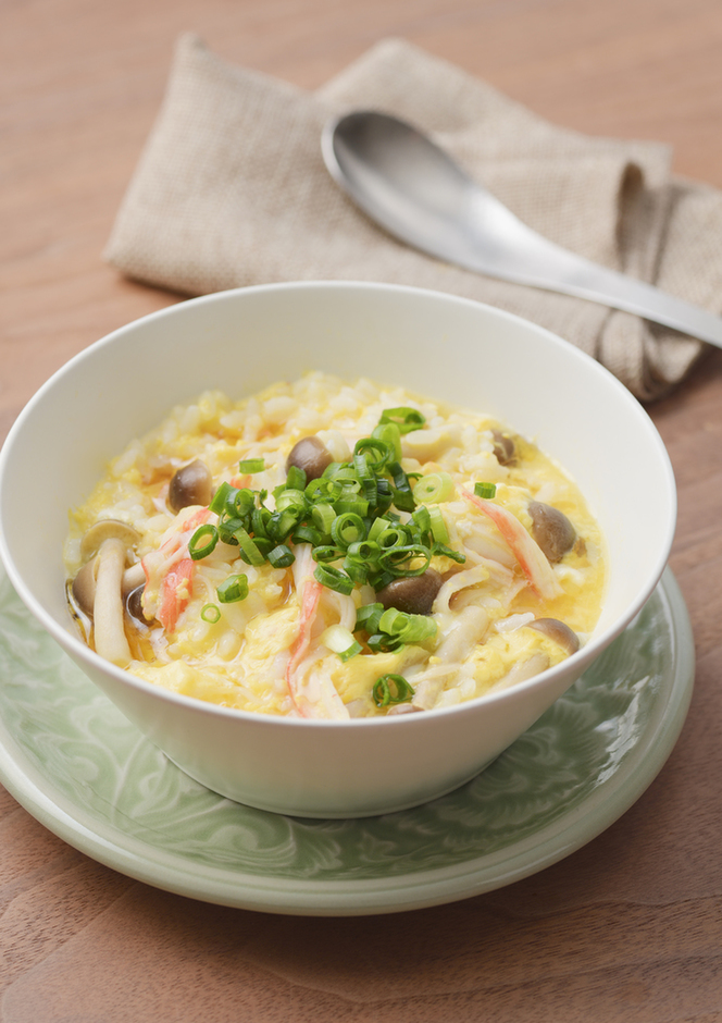 中華風たまご雑炊！材料3つ簡単レシピ