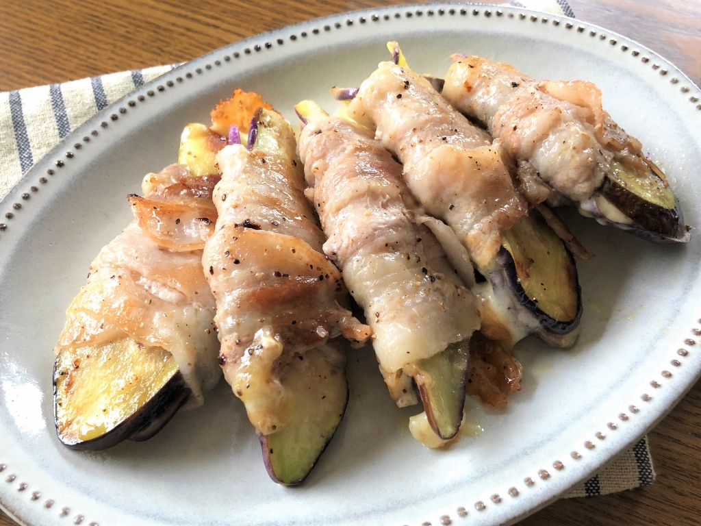 ナス大量消費！ ナスと豚バラの重ね鍋 - 両神農林産物直売所