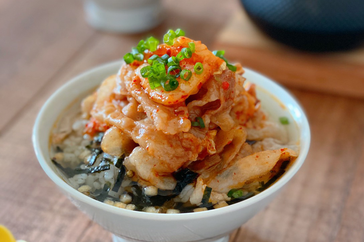 豚キムチ炊き込みごはんの簡単レシピ！美味しい定食ごはん