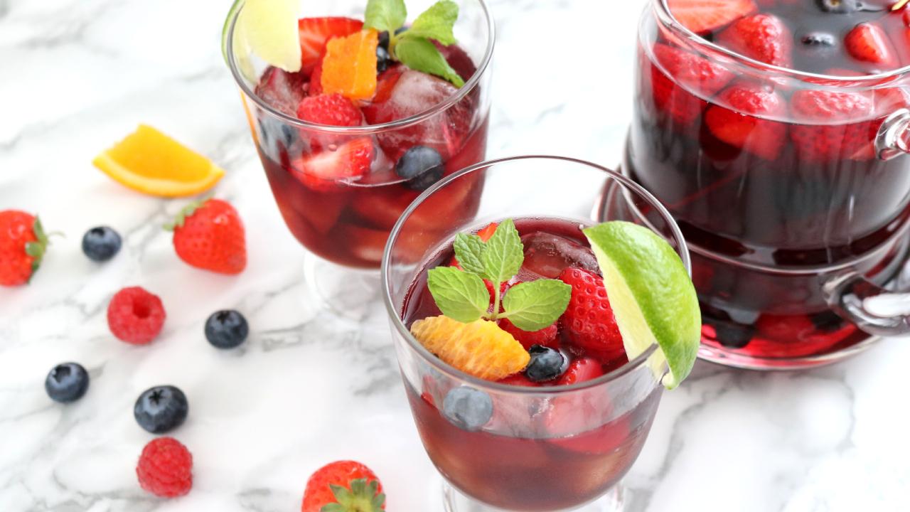 梨と柿のサングリア風