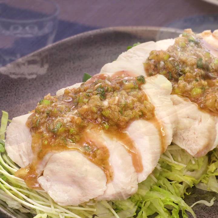 鶏ももから揚げの香味ソース