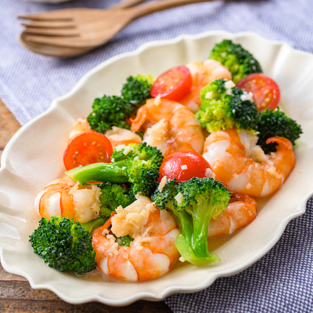 プリプリえびのガーリックソテ