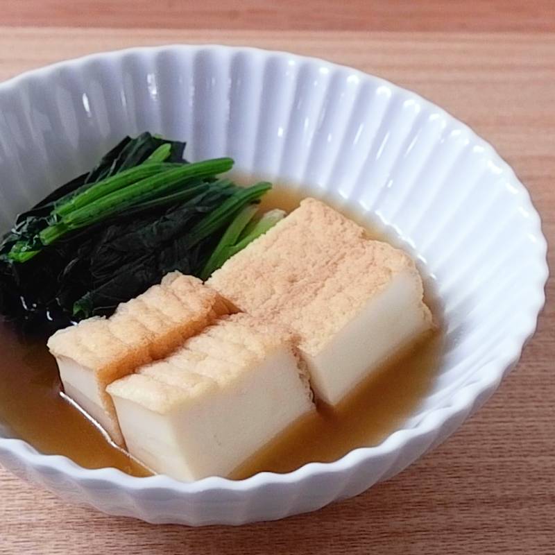 レシピ 厚揚げと小松菜の炒め物和平フレイズ株式会社