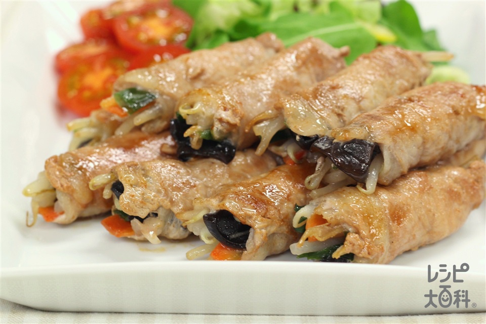 超簡単 ラクックで野菜たっぷり豚肉焼き