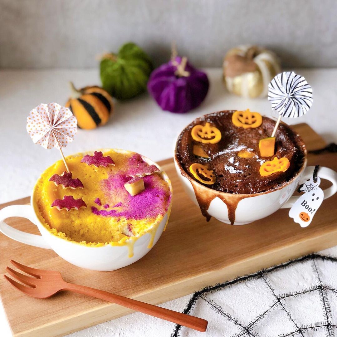 レンジで1分30秒!混ぜるだけ ホットケーキミックスで作る!ふわふわマグカップケーキの作り方