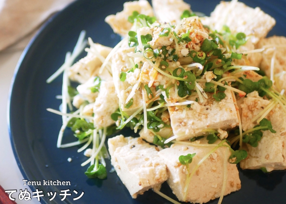 調味料2つ☆レンジ2分de無限豆腐