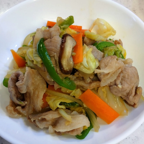 中華だしペーストで作る野菜炒め