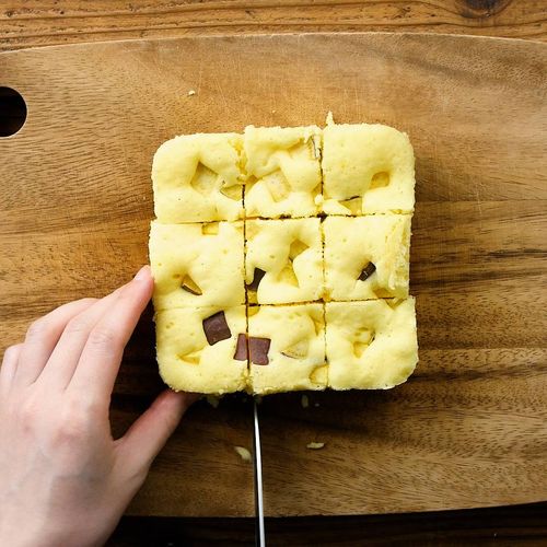 朝食やおやつにおすすめ レンジで簡単 バナナ入り米粉蒸しパン 離乳食にも◎そだつ