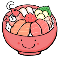 海鮮丼のイラスト素材1523880- PIXTA