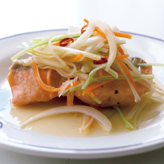 揚げない 豚肉とたっぷりキノコの南蛮漬け