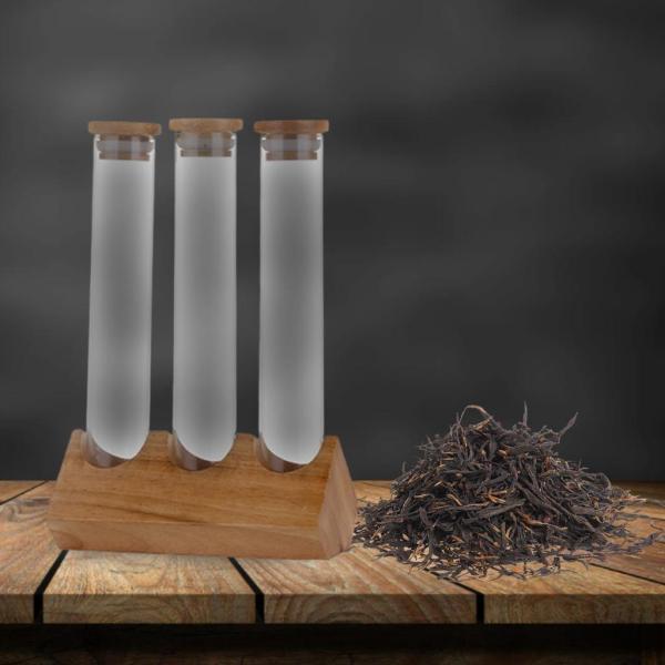 木製コーヒー豆ティーディスプレイラックスタンドガラス試験管密閉収納装飾装飾品バリスタ用シリアルキャニスター Alibaba.com