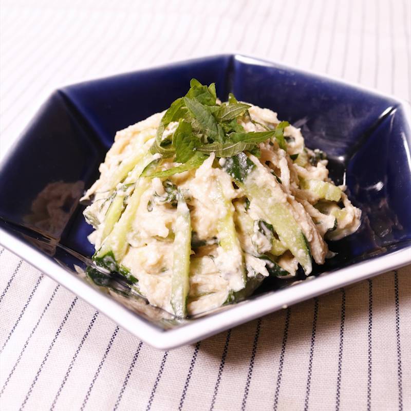 水戻し不要♪『切り干し大根と水菜のマヨポンサラダ』