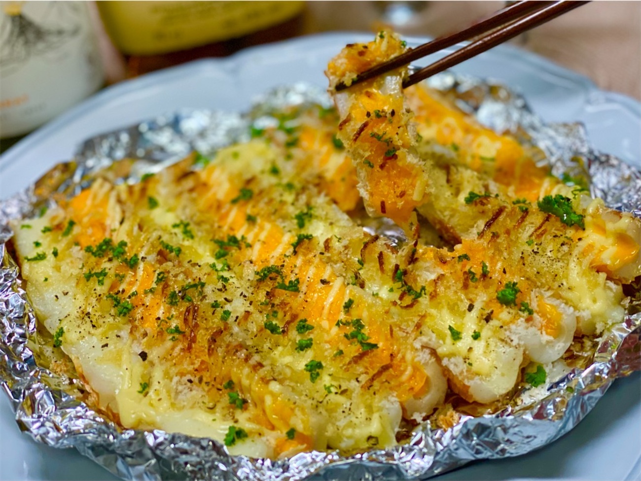 ちくわのマヨこんぶ焼き