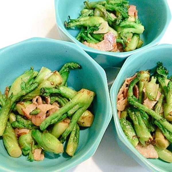 たらの芽の明太マヨネーズがけ