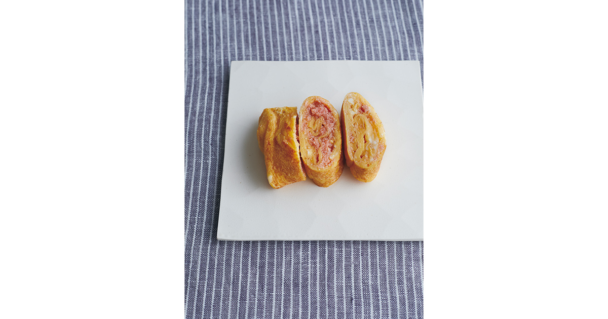 お弁当にぴったり 明太子と海苔の卵焼きかねふく明太子明太子スティック卵焼きお弁当